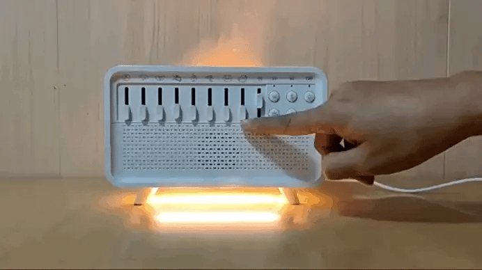 4 in 1 White Noise Humidifier with soothing sounds and night light for relaxation and better sleep