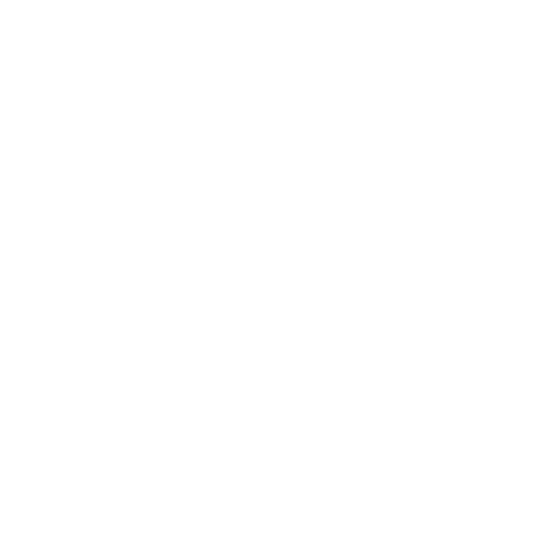 White arrow on a transparent background