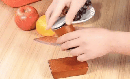 Diamond stone Magnetic Rolling Knife Sharpener in use for professional-grade precision sharpening