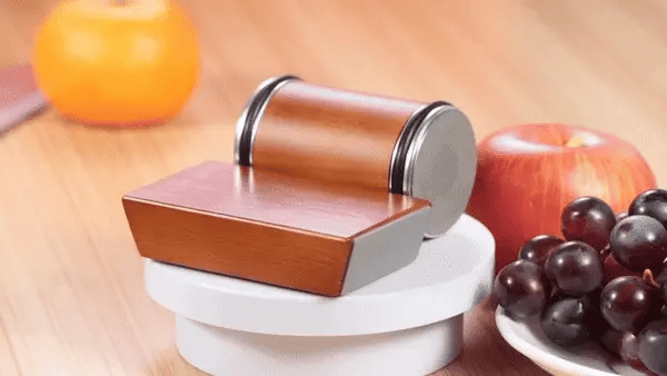 Magnetic Rolling Knife Sharpener with ergonomic roller design for effortless kitchen knife sharpening