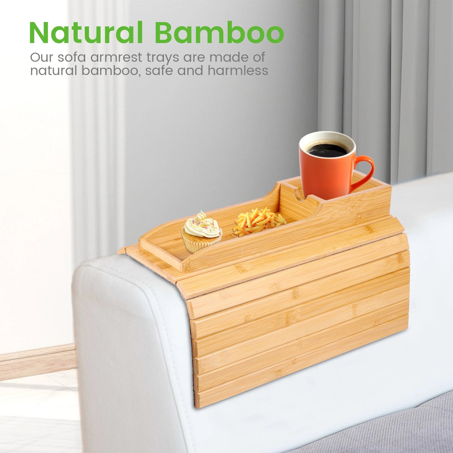 Bamboo Couch Cup Holder