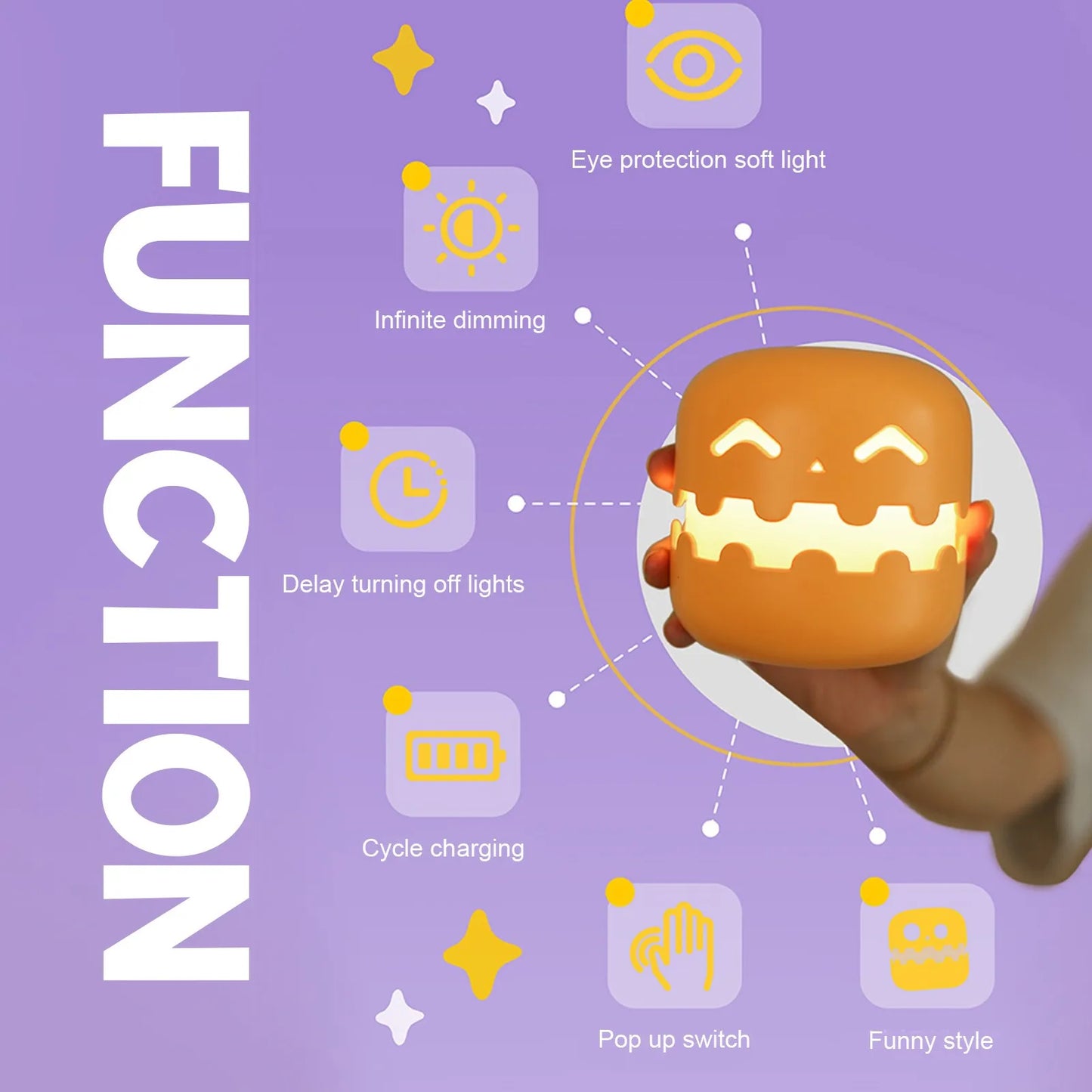 Halloween LED Pumpkin Lamp