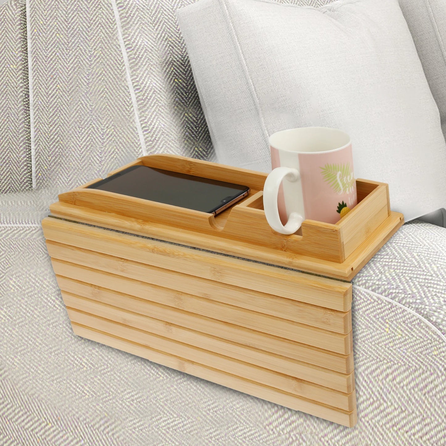 Bamboo Couch Cup Holder